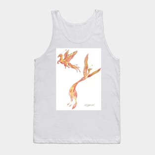 Phoenix Bird Red Horse Pony Griffon Tank Top